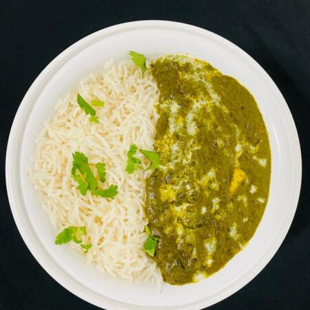 Palak Paneer Rice Bowl