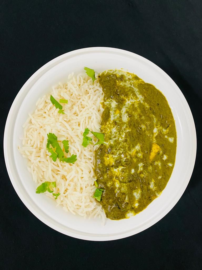 Palak Paneer Rice Bowl