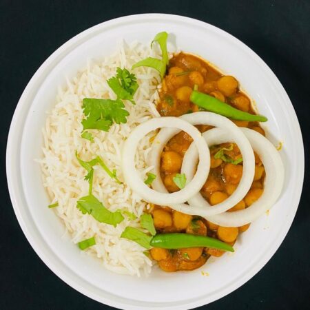 Chana Masala Rice Bowl